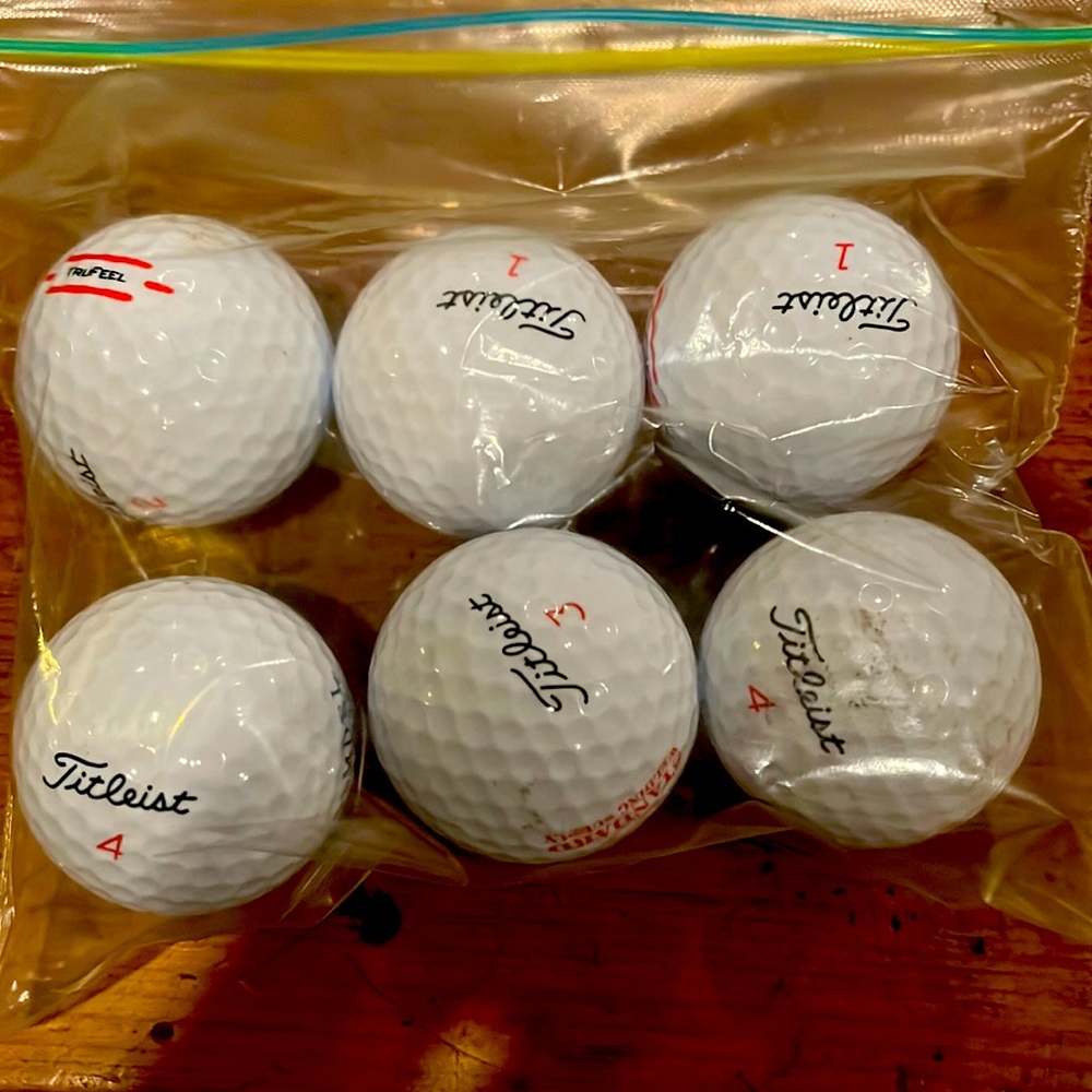 Titleist Used Golf Balls Bundle 6 Trufeel